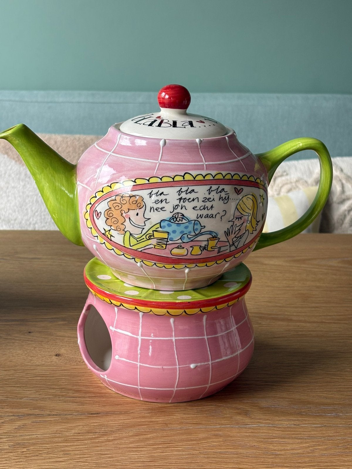 Blond Amsterdam theepot met warmhouder, Huis en Inrichting, Keuken | Servies, Ophalen, Gebruikt, Blond Amsterdam, Overige typen