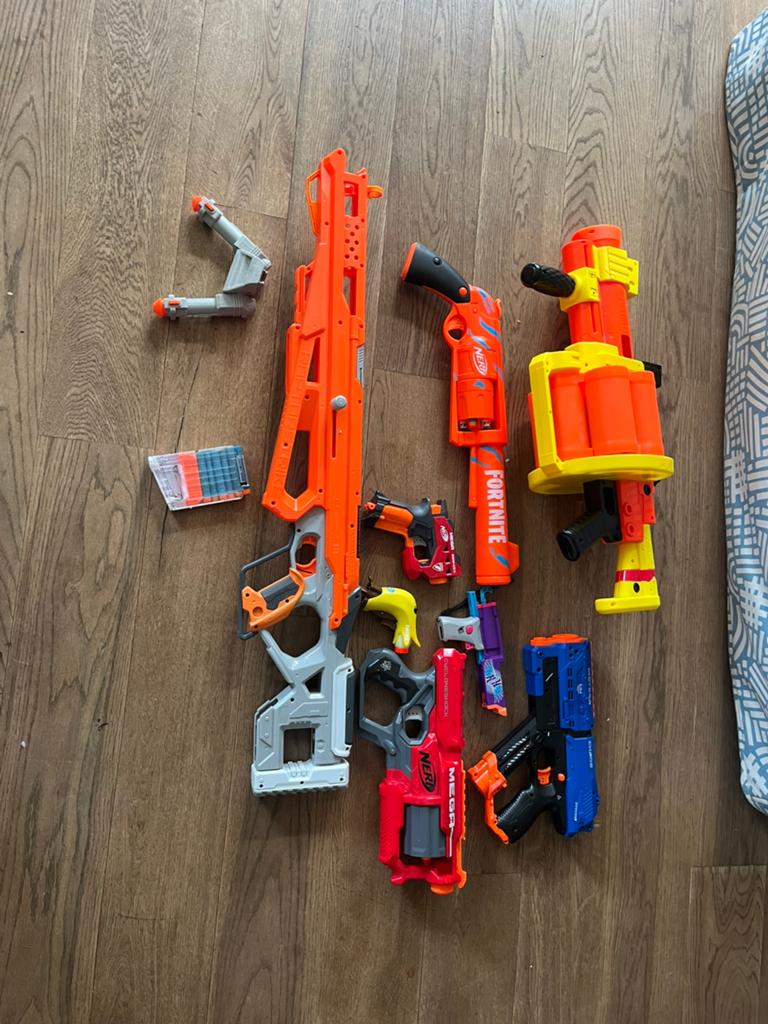 Nerf pistolen ZIE BESCHRIJVING, Kinderen en Baby's, Speelgoed | Overig, Gebruikt, Jongen of Meisje, Ophalen
