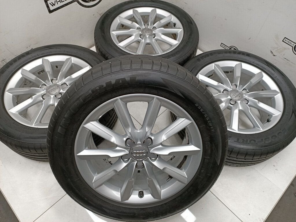Audi Q3 lichtmetaal velgen 17"inch 5x112, Ophalen, Gebruikt, 17 inch, Banden en Velgen