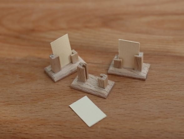 Handgemaakt piepklein beukenhouten foto lijstje., Ophalen of Verzenden, Nieuw, Gebruiksvoorwerp