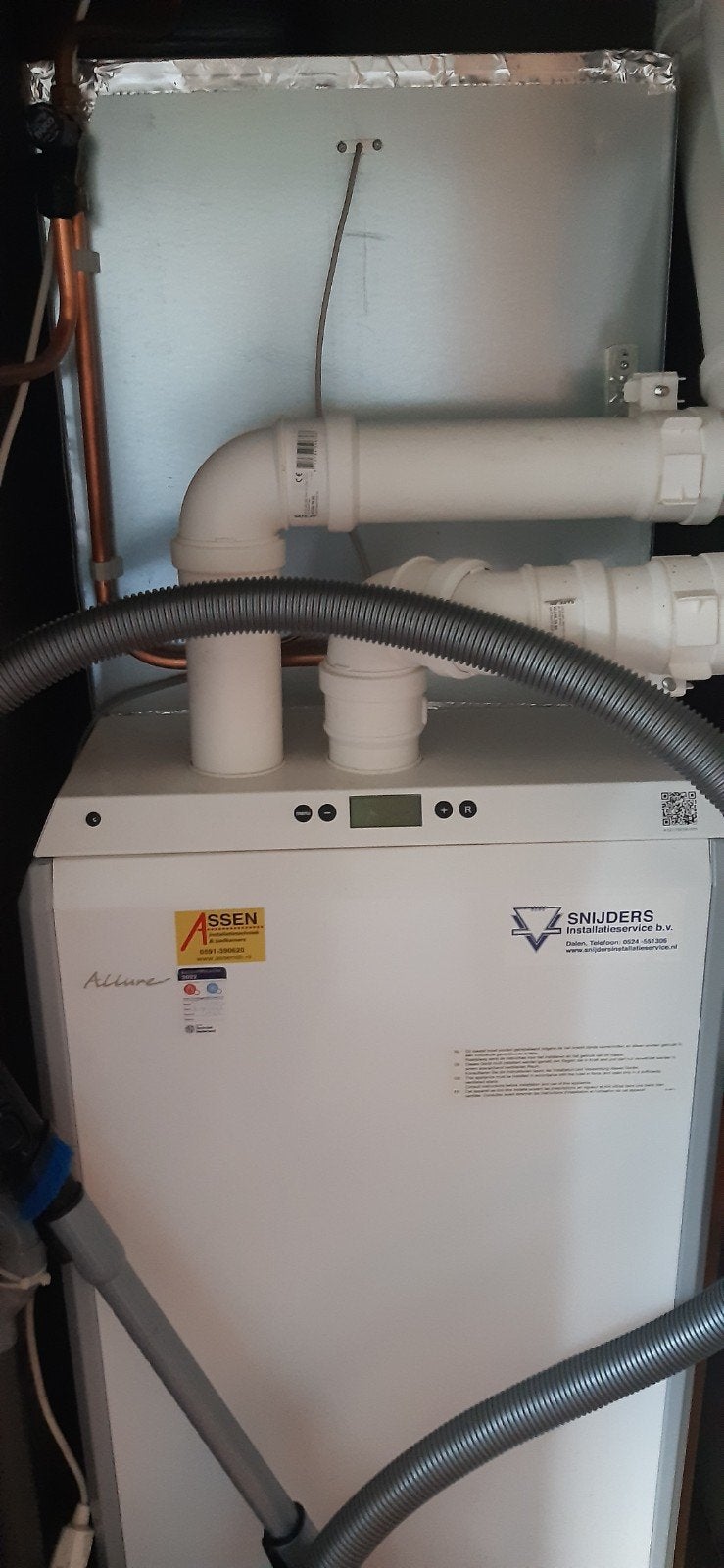 brink allure B40 HRD hete lucht verwarming, Ophalen, Aardgas, Boiler, 6 t/m 10 jaar oud