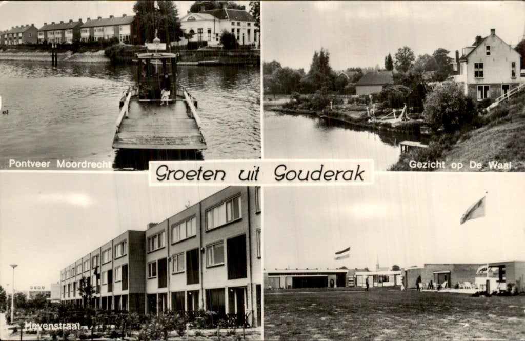 Gouderak - Pontveer - Moordrecht, Verzamelen, Ophalen of Verzenden, 1960 tot 1980, Gelopen, Zuid-Holland