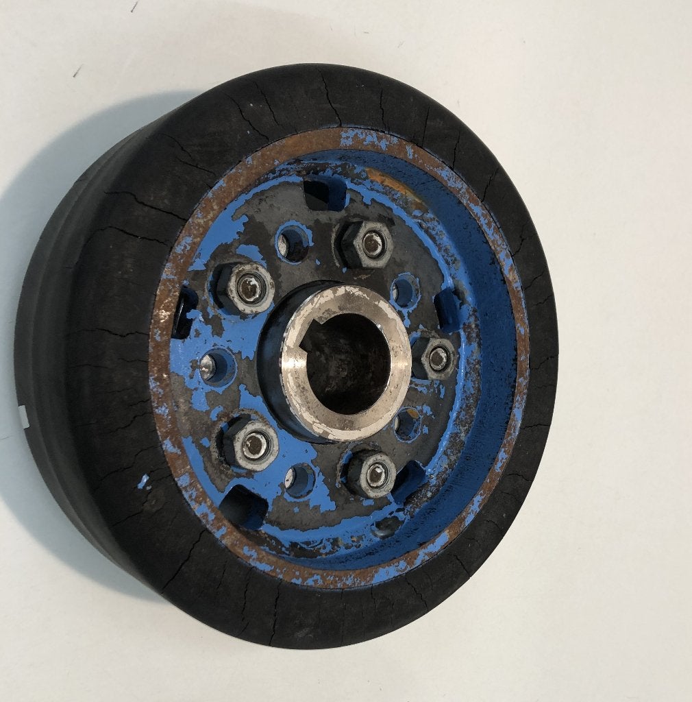 Aandrijfwiel 25 x 9cm voor het maken van bandschuurmachine, Ophalen of Verzenden, Gebruikt, Minder dan 600 watt, Bandschuurmachine