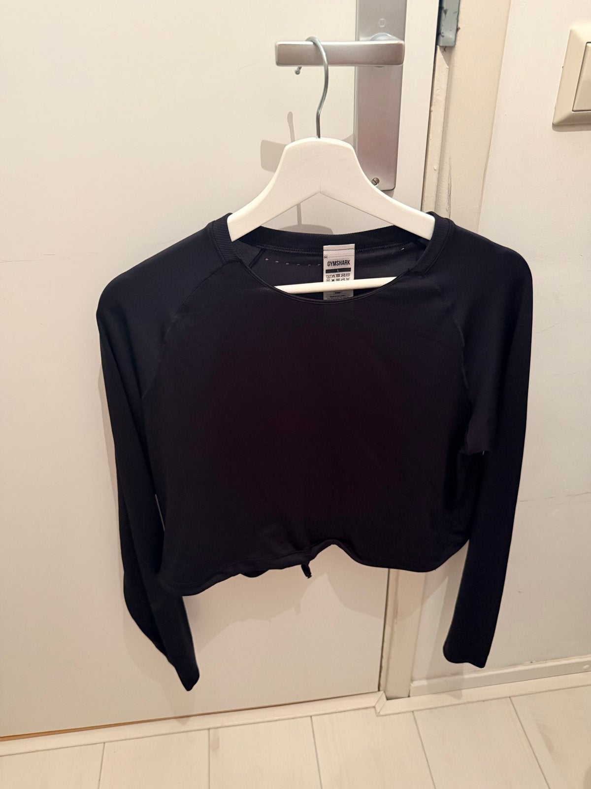 Gymshark Fitness Top - Zo goed als nieuw, Zwart, Maat 42/44 (L), Ophalen of Verzenden, Fitness of Aerobics