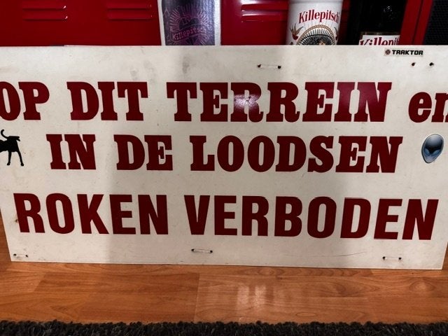 Oud Loods Bord, Ophalen, Gebruikt, Reclamebord