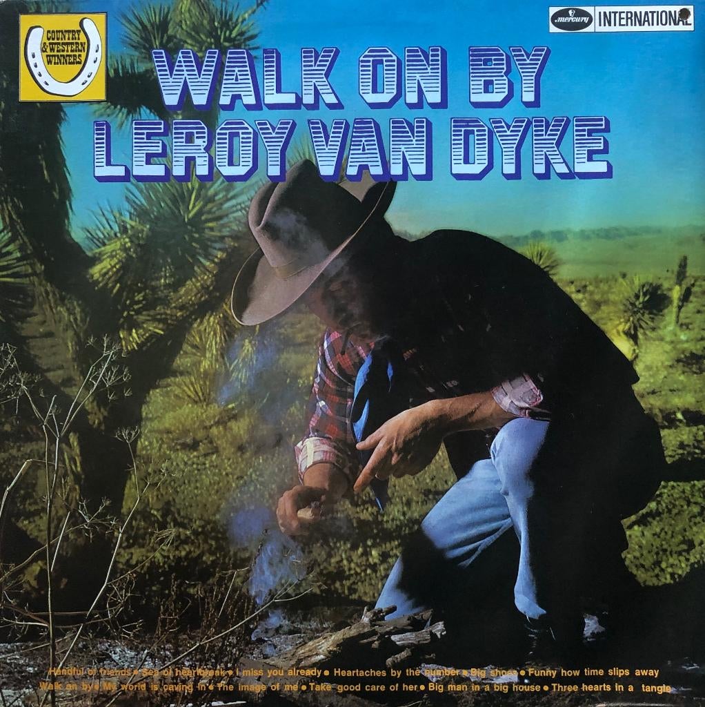 LEROY VAN DYKE LP: WALK ON BY, Cd's en Dvd's, Vinyl | Country en Western, Gebruikt, 12 inch, Ophalen of Verzenden