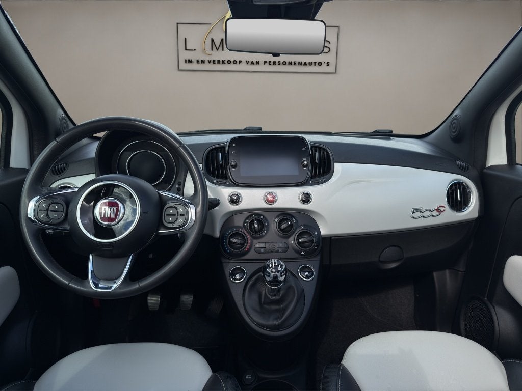 Fiat 500C 1.2 Star 2020 WIT PARELMOER | Cabrio | Navigatie |, Auto's, Keurmerk '100% Onderhouden', Gebruikt, 4 cilinders, Cabriolet