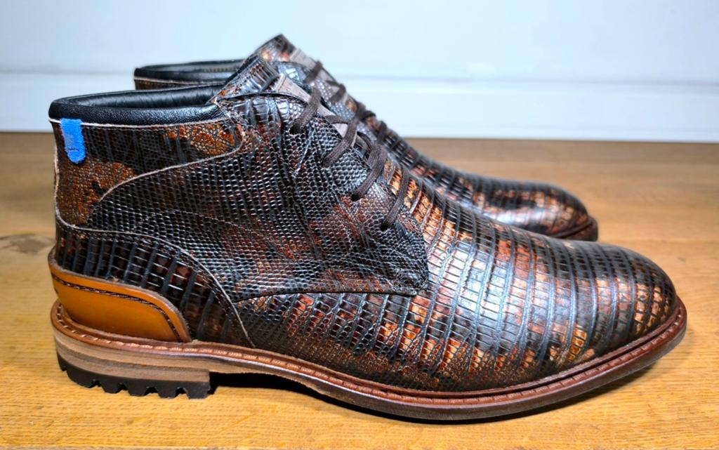 Floris van Bommel halfhoge herenschoenen maat 8,5 / 42,5, Ophalen, Bruin, Floris van Bommel, Nieuw