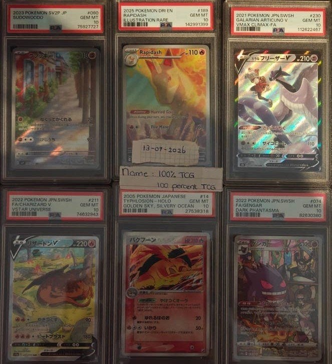 Verschillende Engelse en Japanse PSA 10 Pokemon Kaarten, Ophalen of Verzenden