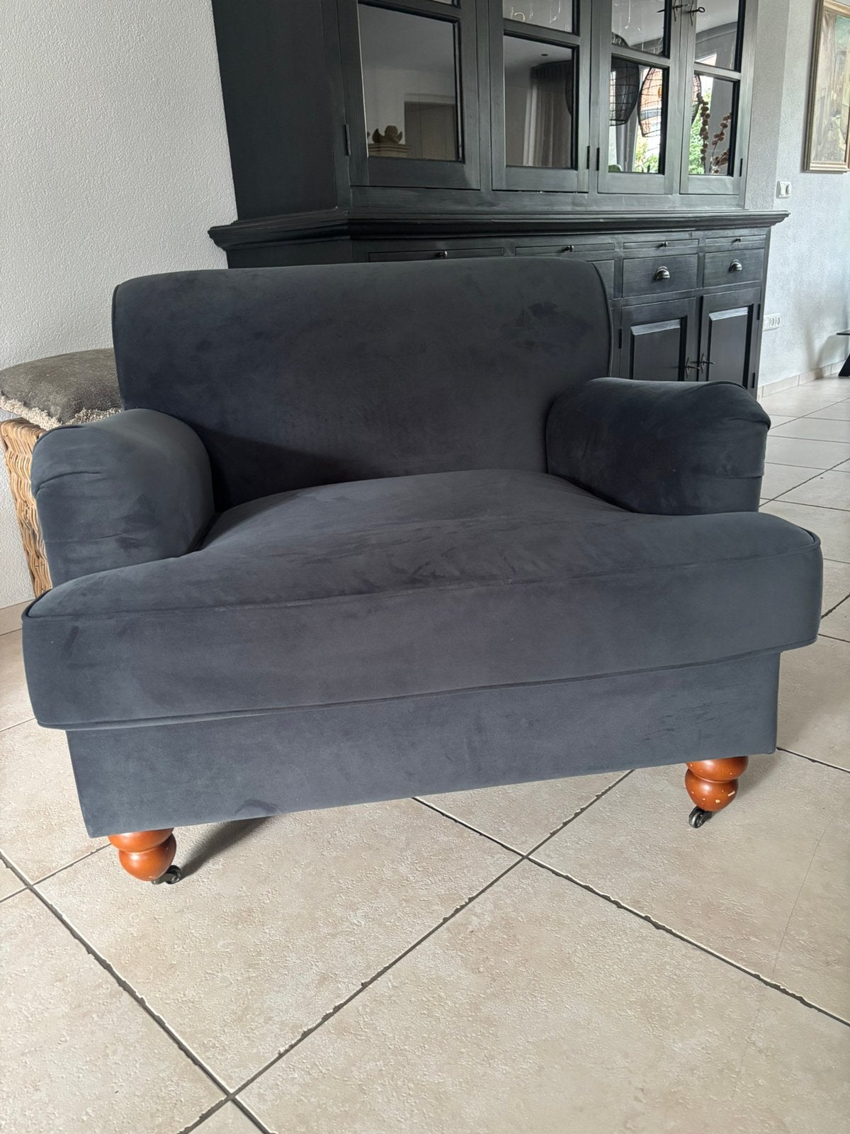 Comfortabele grijze fauteuil - Zo goed als nieuw, Ophalen, Overige kleuren, Zo goed als nieuw, Eén