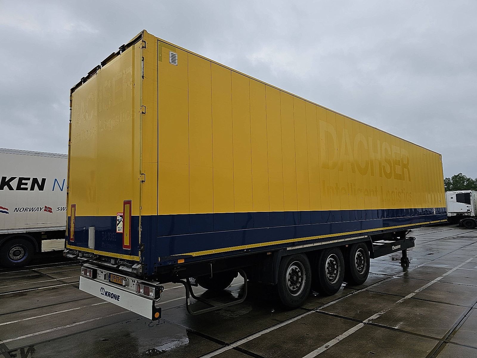 KRONE SD DRYLINER textile dopplestock, Overige kleuren, Origineel Nederlands, Bedrijf, Aanhangers en Opleggers