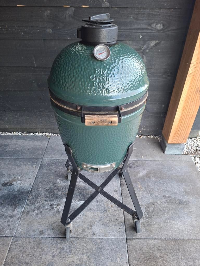 Kamado, Big green egg, small, Ophalen, Gebruikt, Big Green Egg, Met accessoires