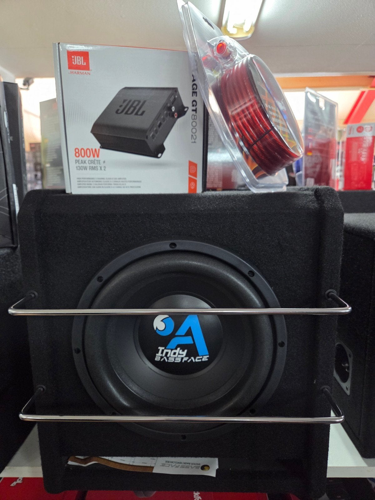 JBL Versterker, Bassface Subwoofer & Kabelset - Complete Set, Ophalen of Verzenden, Nieuw