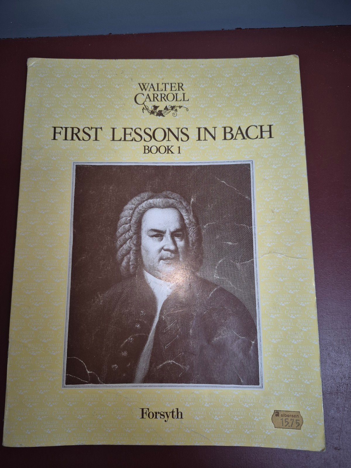 Walter Carroll - First Lessons in Bach Boek 1 (Muziekboek), Muziek en Instrumenten, Ophalen of Verzenden