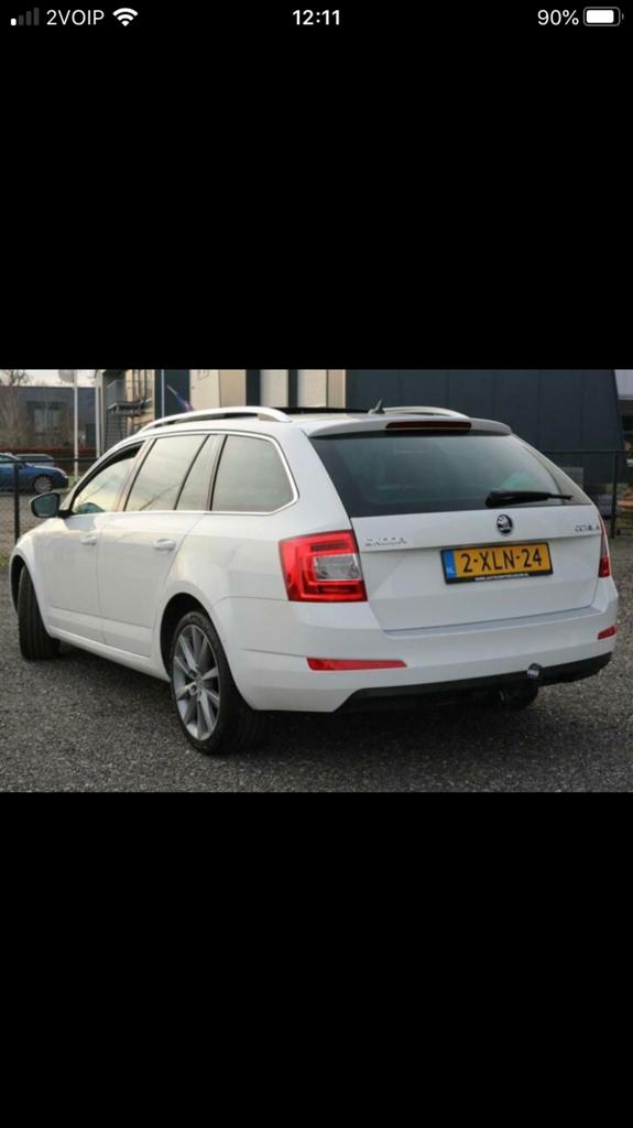 Skoda Octavia 1.6 TDI 77KW Combi Dsg-7 2014 Wit, 4 cilinders, Wit, Origineel Nederlands, Particulier