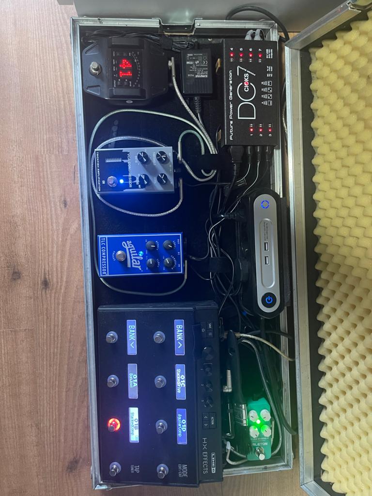 Line6 HX Effects, Trickfish-Aguilar Comp in case, Muziek en Instrumenten, Effecten, Ophalen of Verzenden, Gebruikt, Compressor