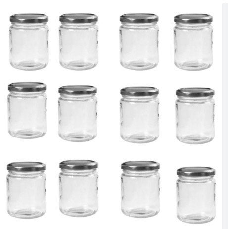 Lege Olvarit glazen potjes - klein en groot, Ophalen of Verzenden, Voorraadpot, Overige merken, Glas