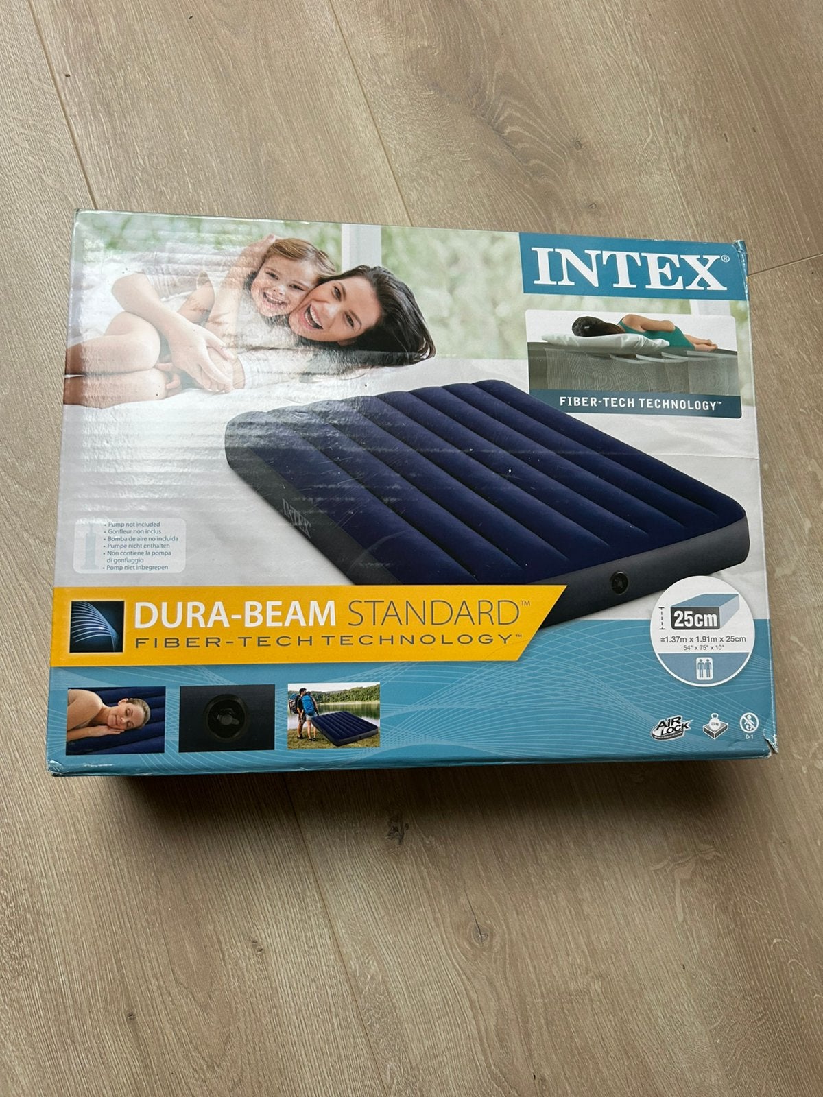Intex Dura-Beam Standard Luchtbed - 2-persoons, Caravans en Kamperen, Luchtbedden, Ophalen of Verzenden, Nieuw, 2-persoons