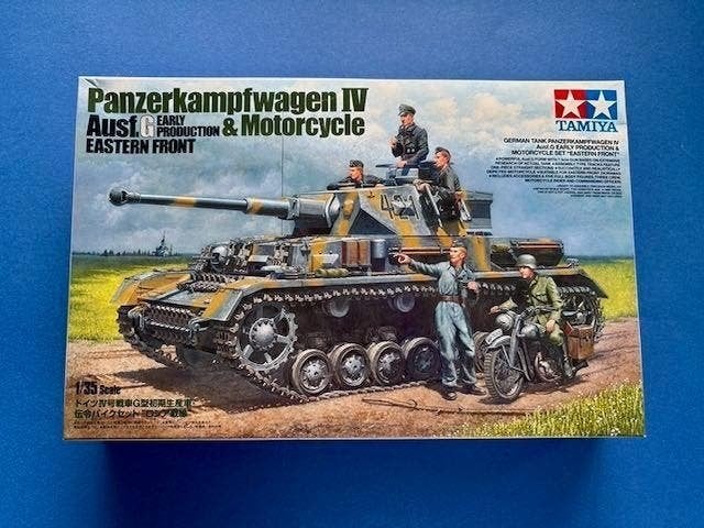 Tamiya	25209	Panzer IV Ausf G. Early Prod. & Motorcycle 1/35, Tank, Verzenden, 1:32 tot 1:50, Nieuw