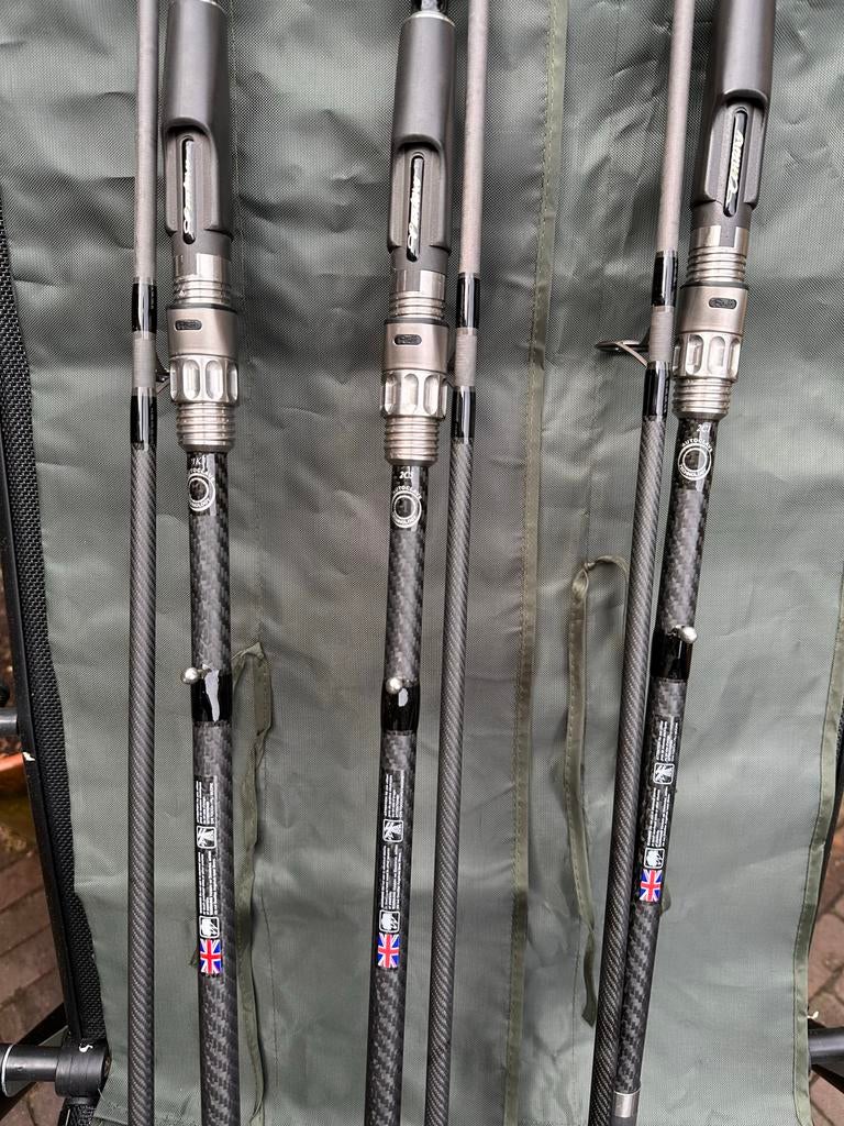 3x Century NG+ 12ft 2.75lb met 3x Shimano Ultegra XTD 14000, Ophalen, Zo goed als nieuw, Complete set