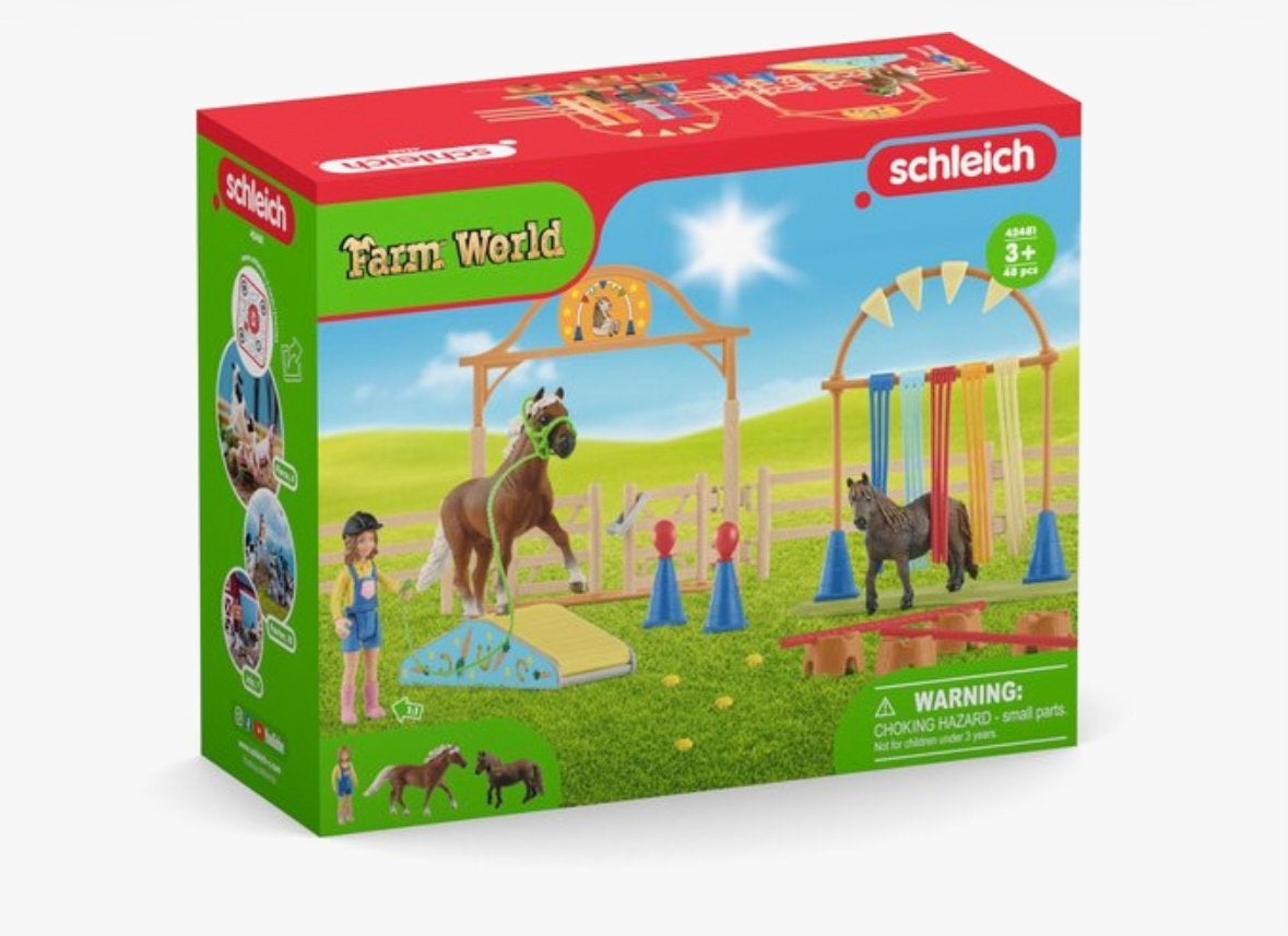 Schleich Farm World Paardentraining Speelset, Ophalen of Verzenden, Zo goed als nieuw, Jongen of Meisje