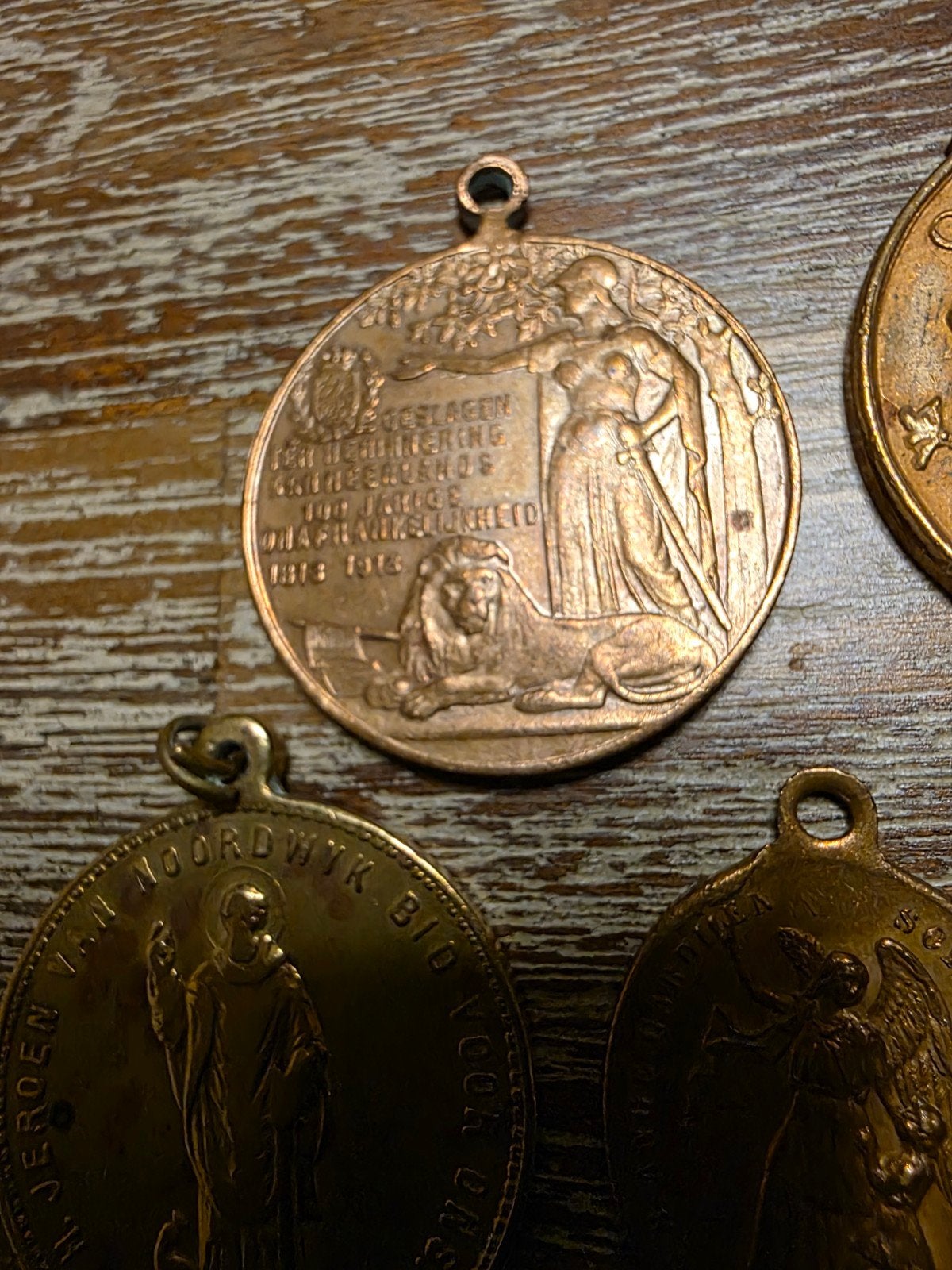 Verzameling van zeer oude diverse penningen in goede staat, Ophalen of Verzenden, Brons, Nederland