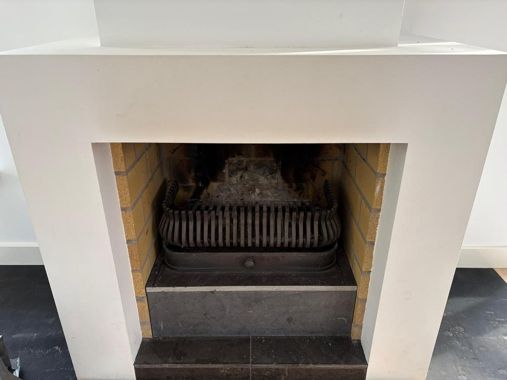 Inzethaard gietijzer, Huis en Inrichting, Haarden, Ophalen, Gebruikt, Inzethaard, Houthaard