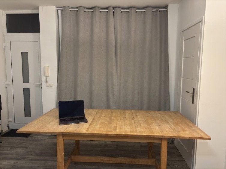 IKEA NORDEN uitschuifbare eettafel (berkenhout), Huis en Inrichting, Tafels | Eettafels, Ophalen, Eikenhout, 200 cm of meer, 50 tot 100 cm