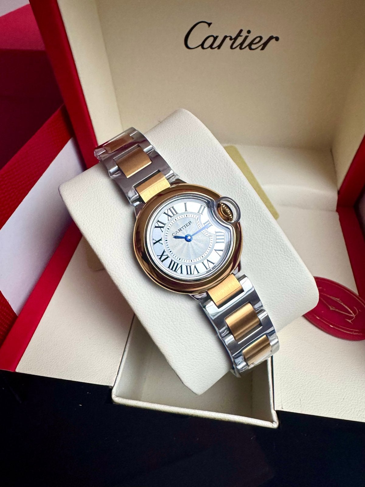 Cartier Ballon Bleu Horloge -, Overige merken, Staal, Polshorloge, Ophalen of Verzenden