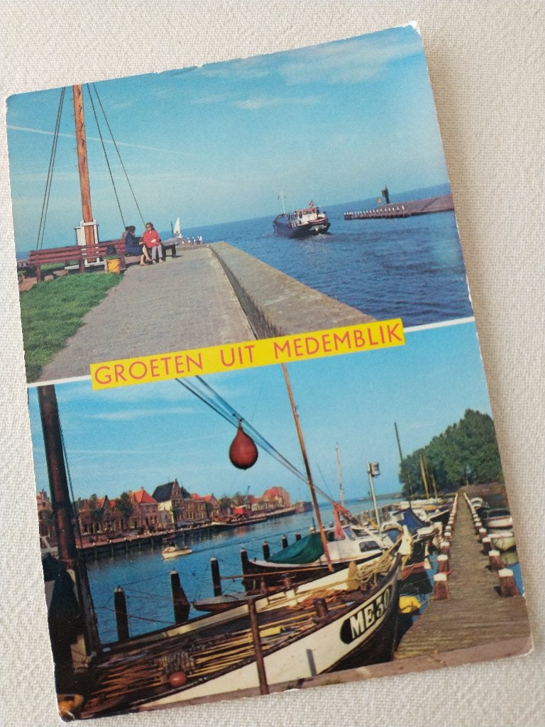 Groeten uit Medemblik - 2 afbeeldingen, Ophalen of Verzenden, 1960 tot 1980, Gelopen, Noord-Holland