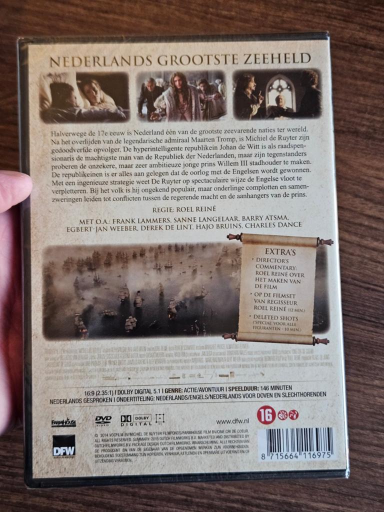 DVD Michiel de Ruyter NIEUW gesealed, Vanaf 16 jaar, Ophalen of Verzenden, Nieuw in verpakking
