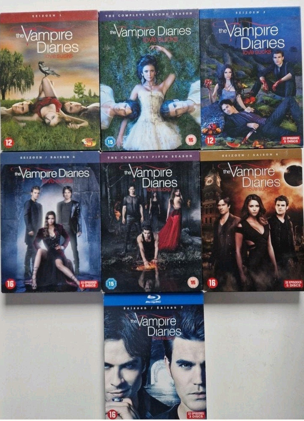 The Vampire Diaries - Complete Serie (1-7) DVD/Blu-ra, Vanaf 16 jaar, Ophalen of Verzenden, Seizoen 3, Gebruikt