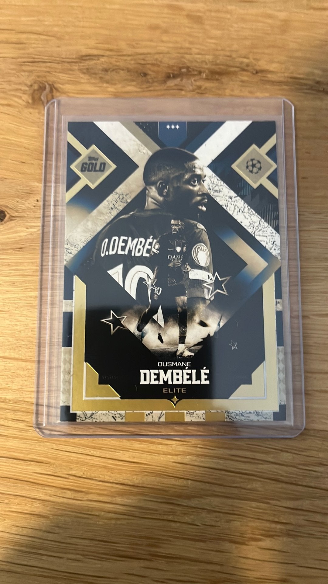 Ousmane Dembelé Elite, topps gold ucc 25/26, Ophalen of Verzenden, Zo goed als nieuw, Plaatje