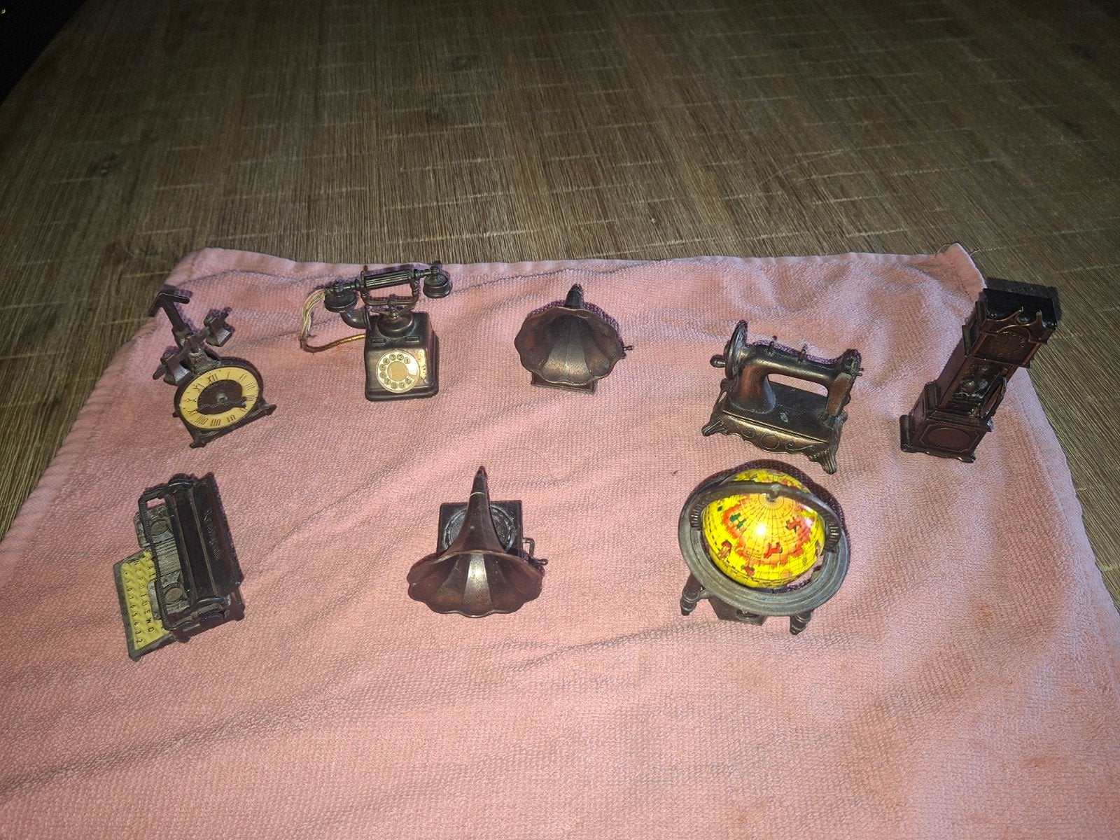 Set van 8 Vintage Miniatuur Puntenslijpers - Decoratief, Ophalen of Verzenden, Gebruikt