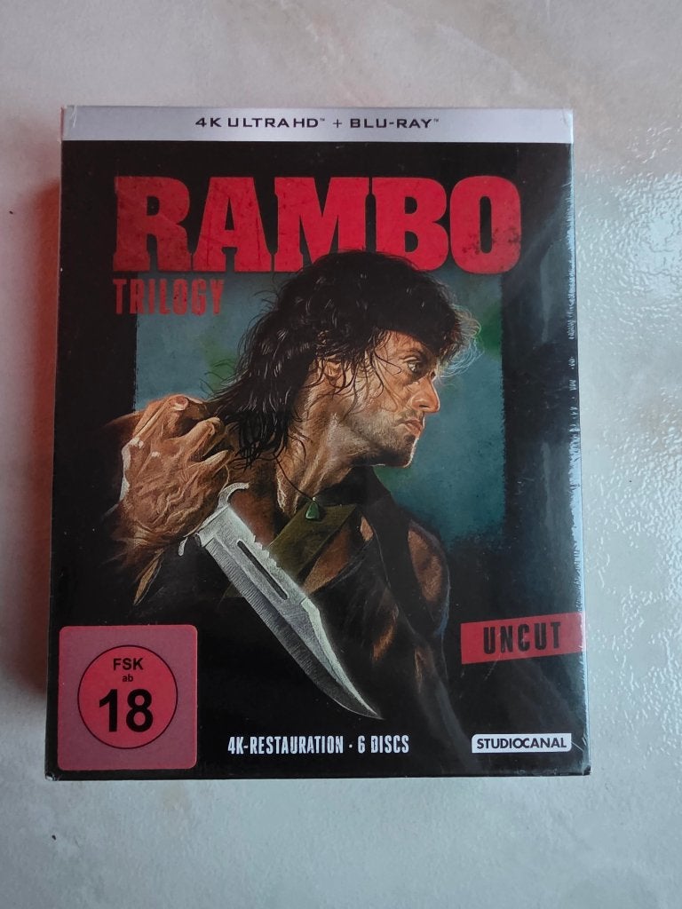 4K UHD Blu-ray: Rambo Collection - Sylvester Stallone -Nieuw, Engels, Filmcollectie, Nieuw in verpakking, Ophalen