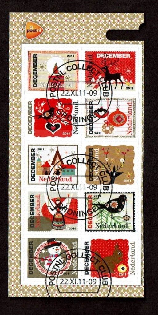 Nederland NVPH halve v2887-2896 gestempeld 2, Postzegels en Munten, Verzenden, Na 1940, Gestempeld