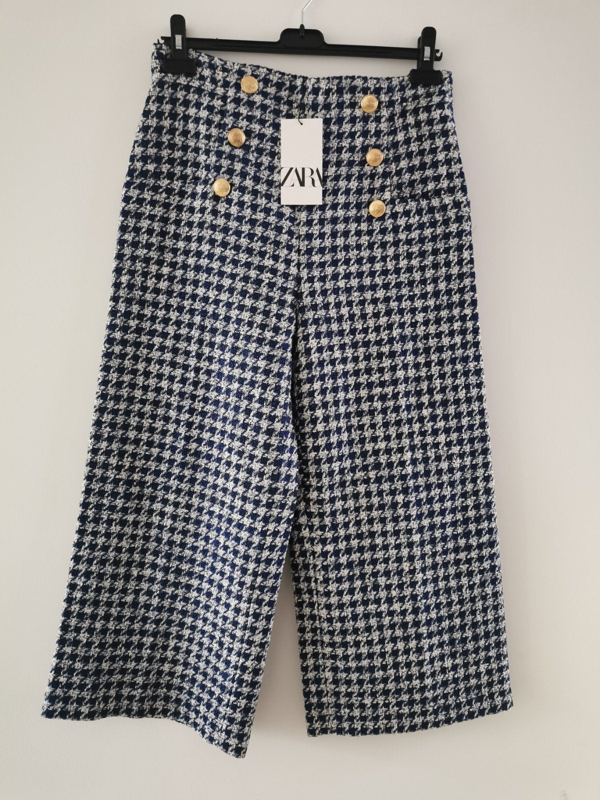 ZARA culotte-broek met sierknopen mt. L, Zara, Maat 42/44 (L), Nieuw, Lang