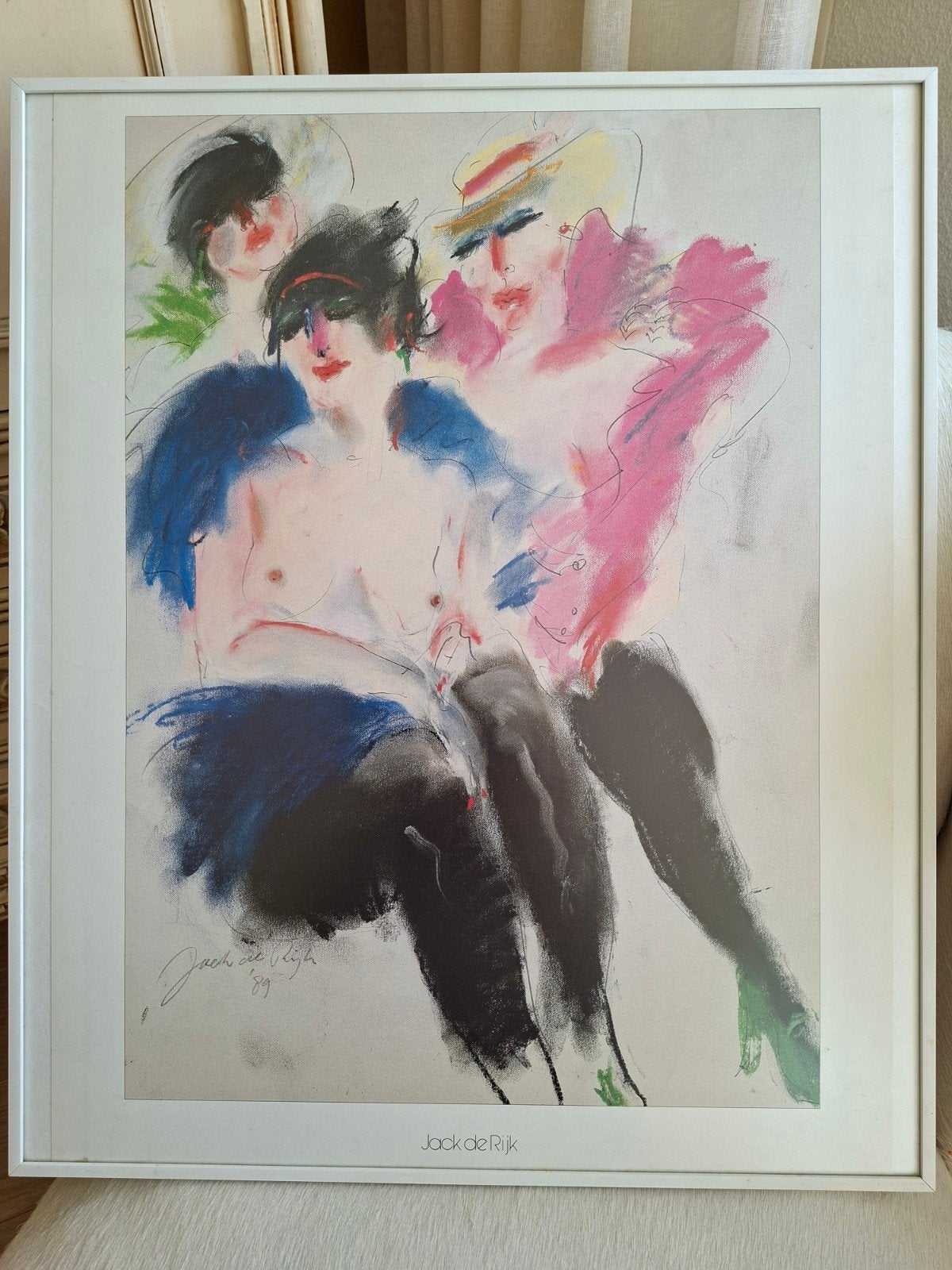Jack de Rijk ingelijste poster, Antiek en Kunst, Ophalen of Verzenden