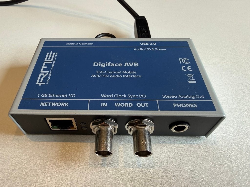 RME Digiface AVB 256-kanaals audio-interface - nieuwstaat, Ophalen of Verzenden, Zo goed als nieuw, Audio