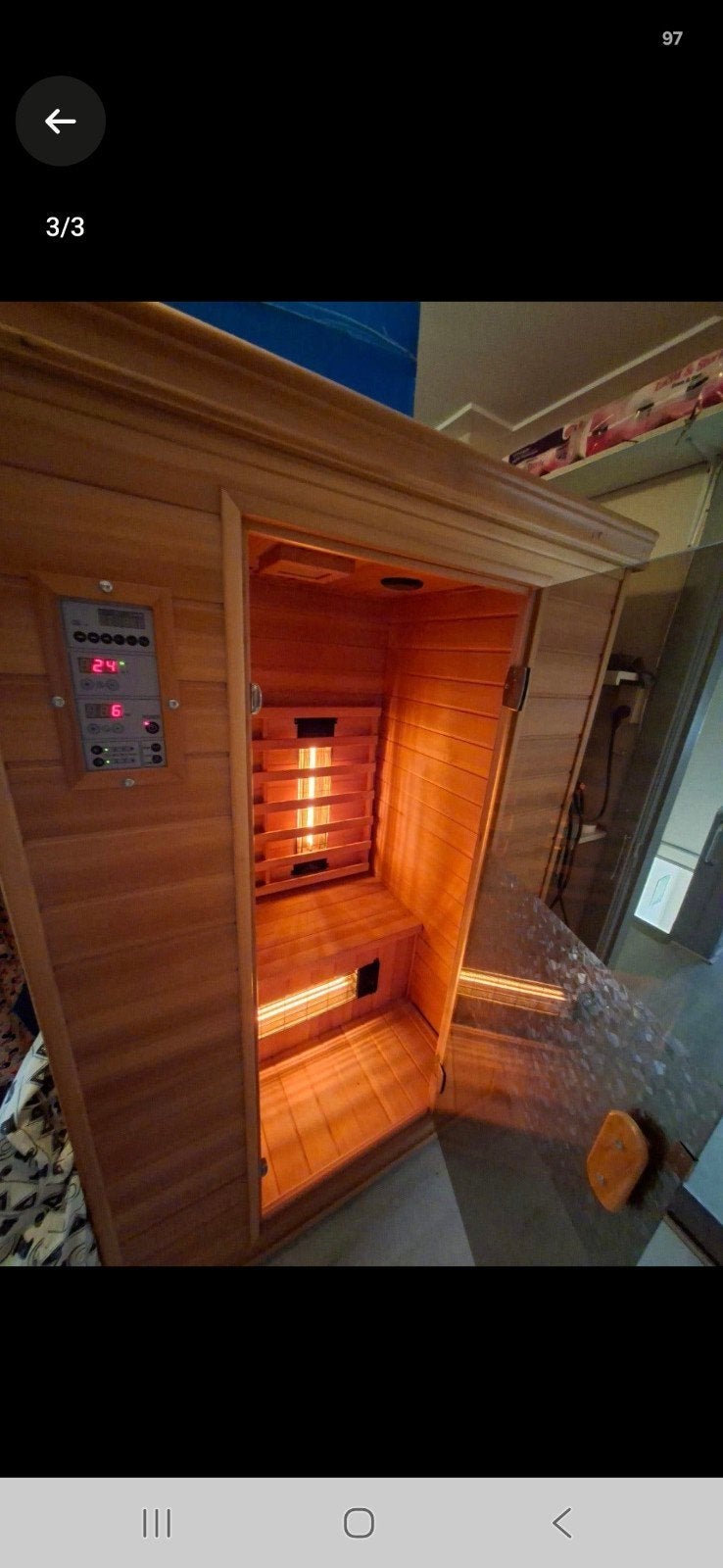 Medicab Infrarood Sauna - Goed Werkend, Lamp Defect, Sport en Fitness, Ophalen of Verzenden, Gebruikt, Infrarood, Complete sauna