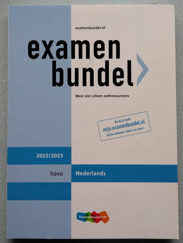 9789006639674 Examenbundel havo Nederlands, Verzenden, Zo goed als nieuw, HAVO, Nederlands