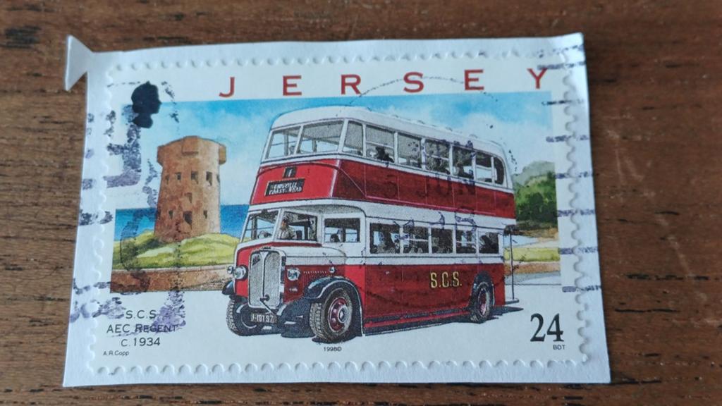 Jersey, 1998, S.C.S. doubledecker, Ophalen of Verzenden, Gestempeld
