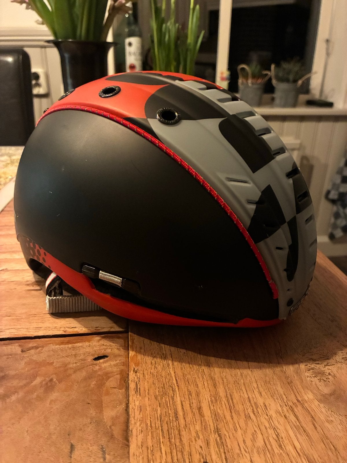 Casco SP-2 Skihelm Maat M Zwart/Rood/Grijs, Overige merken, Gebruikt, Overige typen, Ophalen of Verzenden