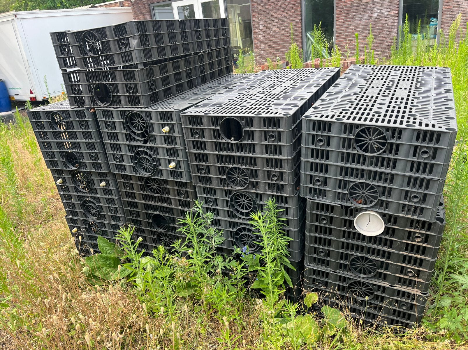 Partij !! Infiltratie kratten 120x60x40cm 13 stuks, Minder dan 75 liter, Ophalen, Zo goed als nieuw