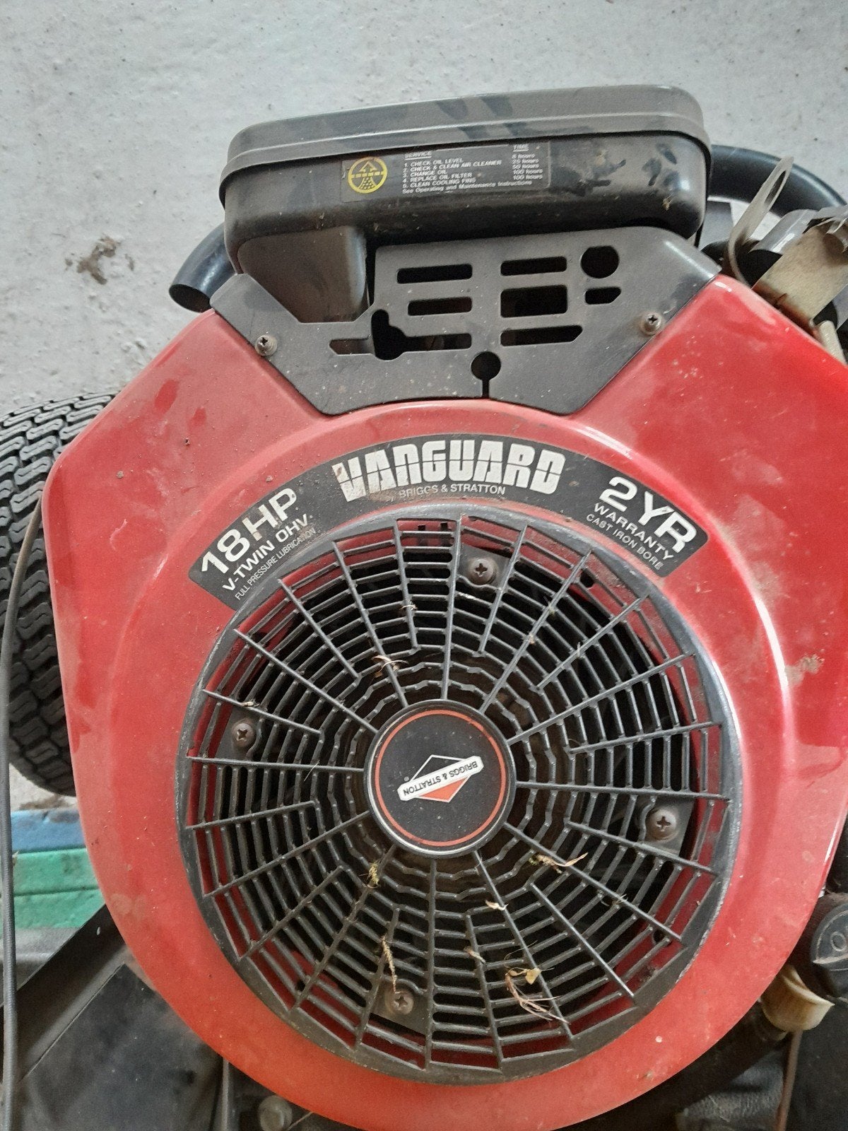 Briggs & Stratton Vanguard 18HP V-Twin Motor, Ophalen of Verzenden, Gebruikt, 50 cm of meer
