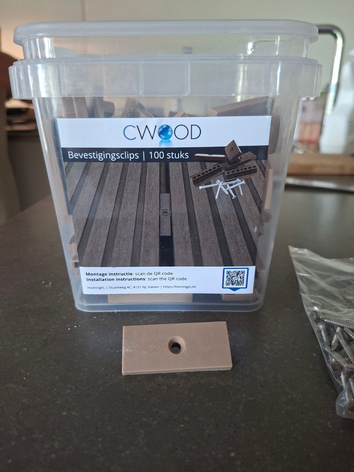 C-wood Bevestigingsclips voor composiet planken, Ophalen of Verzenden