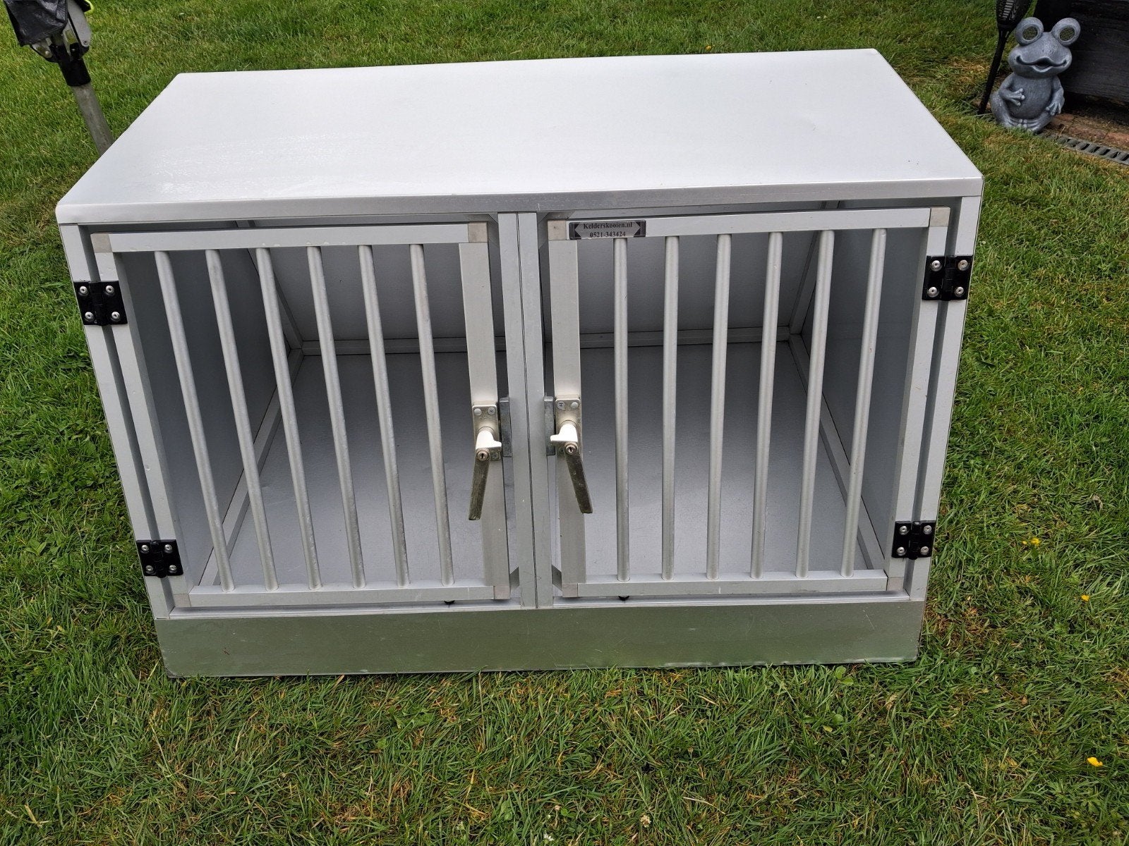 Aluminium autobench 2 vaks, Dieren en Toebehoren, Ophalen, 110 cm of meer, 100 cm of meer