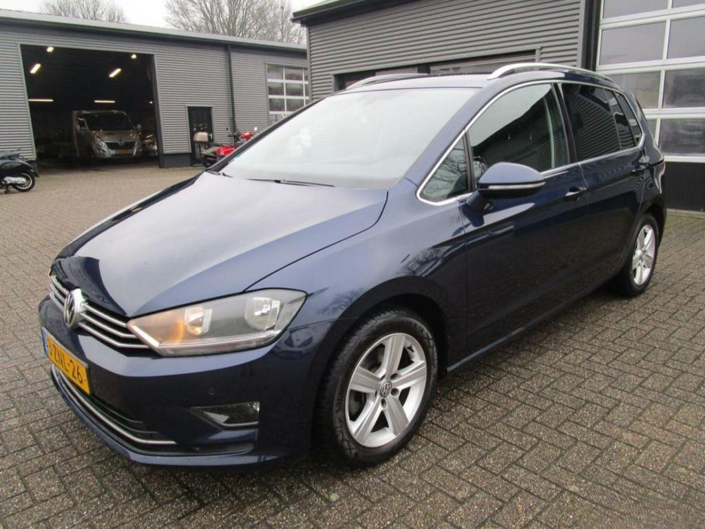 Volkswagen Golf Sportsvan 1.2 TSI Highline (bj 2015), Auto's, 1224 kg, Euro 6, Blauw, Golf Sportsvan