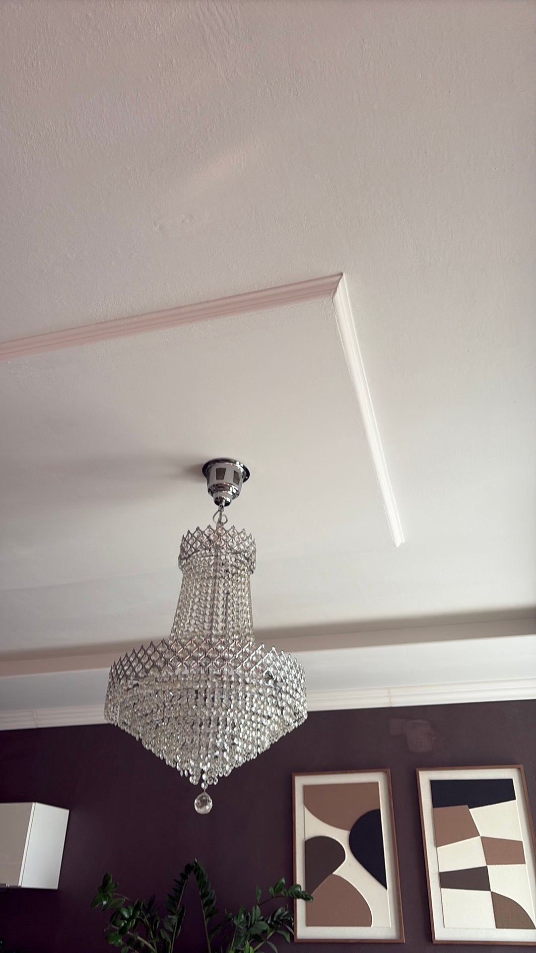 Zak kroonluchter kristal 2stuks 100 per st, Huis en Inrichting, Lampen | Kroonluchters, Ophalen, Zo goed als nieuw