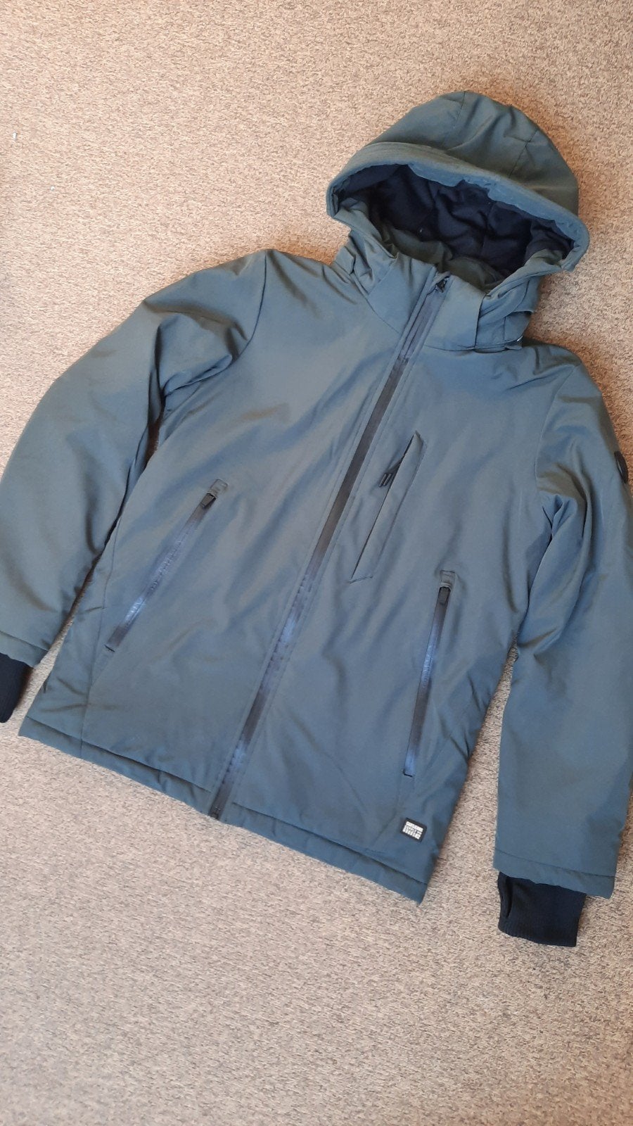 Cars Jeans winterjas flessengroen maat 164, Gebruikt, Ophalen of Verzenden, Jas, Jongen